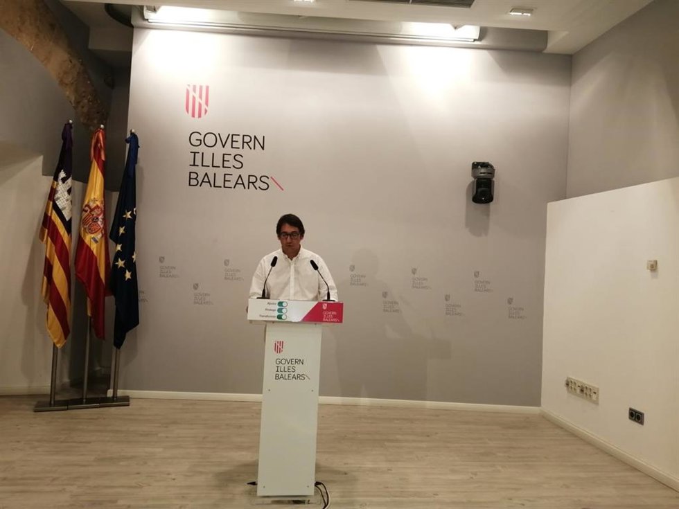 El portavoz del Govern y conseller de Modelo Económico, Turismo y Trabajo, Iago Negueruela.