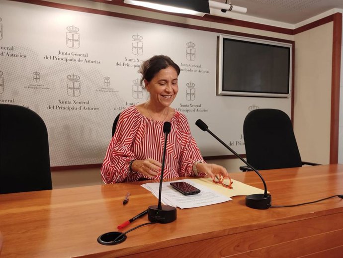 La portavoz del PSOE en la Junta General, Dolores Carcedo.