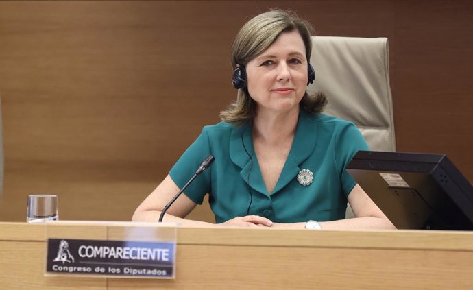 Archivo - La vicepresidenta de la Comisión Europea, Responsable de Valores y Transparencia, Vera Jourová, a su llegada a la Comisión de Justicia del Congreso de los Diputados, a 14 de junio de 2022, en Madrid (España).