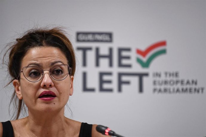 Archivo - La diputada en el Parlamento Europeo por Izquierda Unida, Sira Rego, interviene durante la Cumbre por la Paz: OTAN no, en el Auditorio Marcelino Camacho de Comisiones Obreras de Madrid, a 24 de junio de 2022, en Madrid (España).