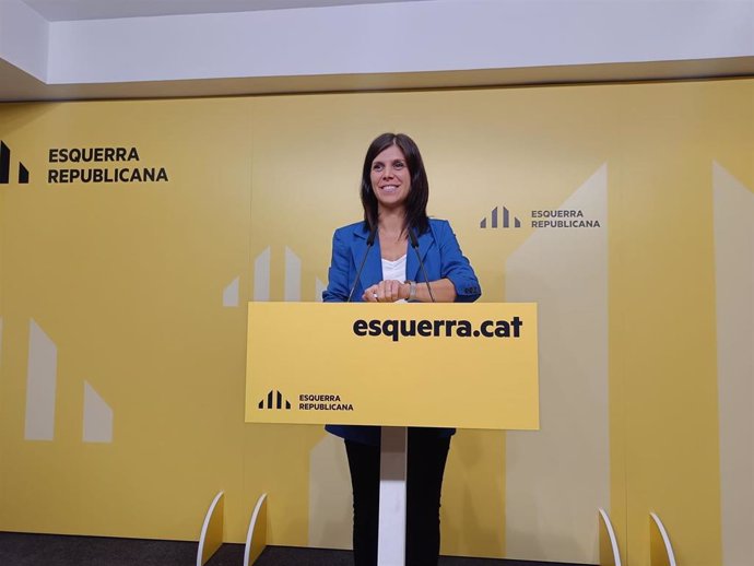 La secretaria general adjunta y portavoz de ERC, Marta Vilalta.