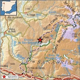 Registrado un pequeño temblor en A Veiga