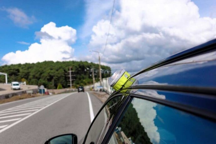 Archivo - Posición de las balizas luminosas V-16