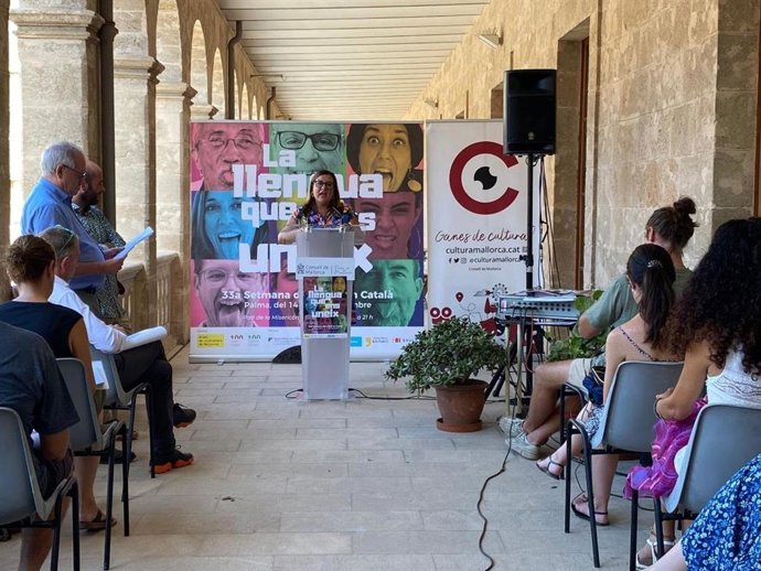 La vicepresidenta y consellera insular de Cultura, Patrimonio y Política Lingüística, Bel Busquets.