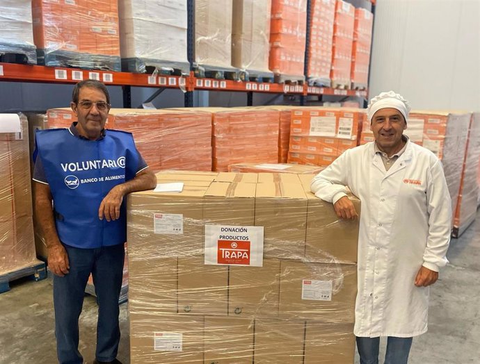 Chocolates Trapa dona al Banco de Alimentos de Palencia un cargamento de 214 kilos de bombones.