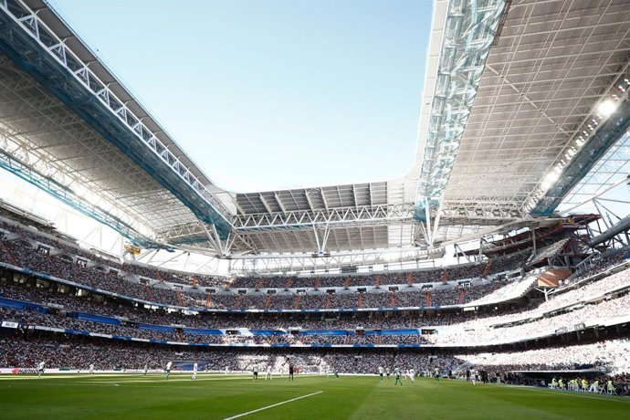 General view during the Spanish League, La Liga Santander, football match played between Real Madrid and Real Betis Balompie at Santiago Bernabeu stadium on September 03, 2022 in Madrid, Spain.
