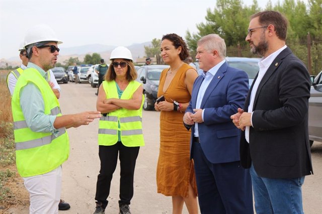 El delegado del Gobierno visita el tramo Lorca-Pulpí de las obras de construcción de la Alta Velocidad entre Murcia y Almería