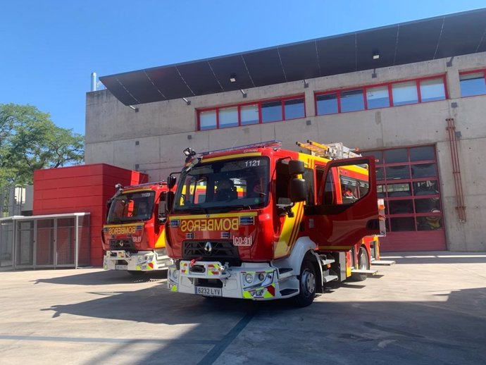 Nuevos coches de bomberos del Ayuntamiento de Madrid