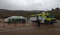 La esperada lluvia llega a la zona del incendio de Los Guájares (Granada), que supera las 5.000 hectáreas quemadas