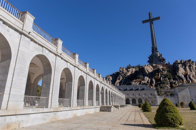 Archivo - Abadía benedictina del complejo monumental del Valle de los Caídos, a 17 de noviembre de 2021, en San Lorenzo de El Escorial, Madrid (España).