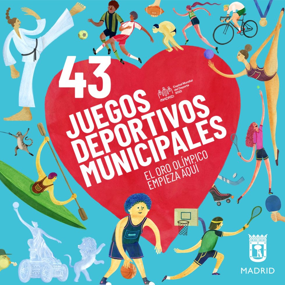La 43 edición de los Juegos Deportivos Municipales abre el próximo lunes la inscripción.
