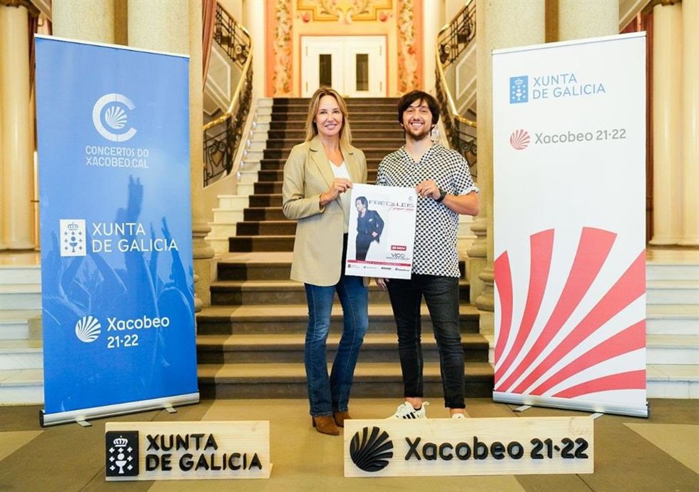 Presentación del concierto de Fredi Leis en Vigo.