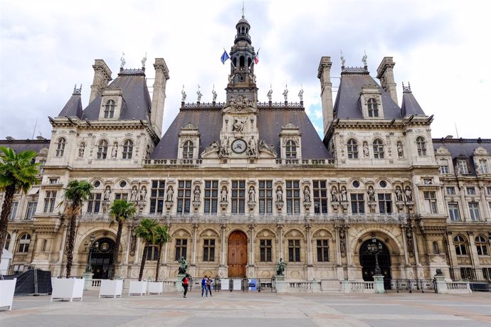 Ayuntamiento de París, Francia.