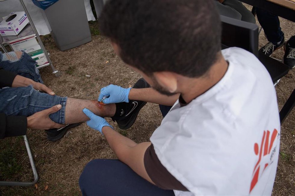 Intervención médica de MSF en Ter Apel, Países Bajos