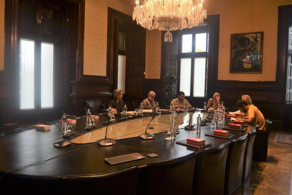 Reunión de la Mesa del Parlament, a 13 de septiembre de 2022.