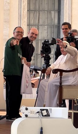 El Papa Francisco recibe a miembros de la UCAV en Roma