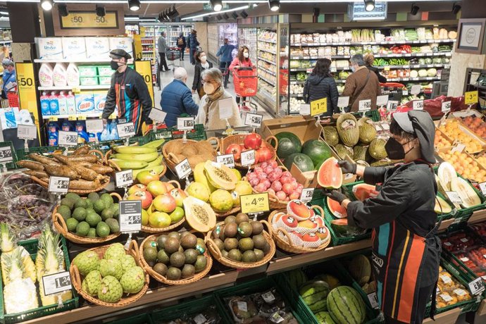 Archivo - Imatge de recurs d'un supermercat