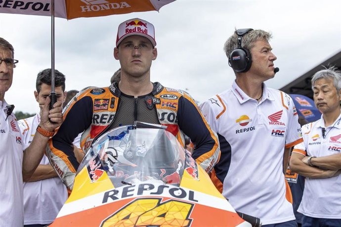 El piloto español del Repsol Honda Pol Espargaró confía en el apoyo de la afición en el Gran Premio de Aragón.