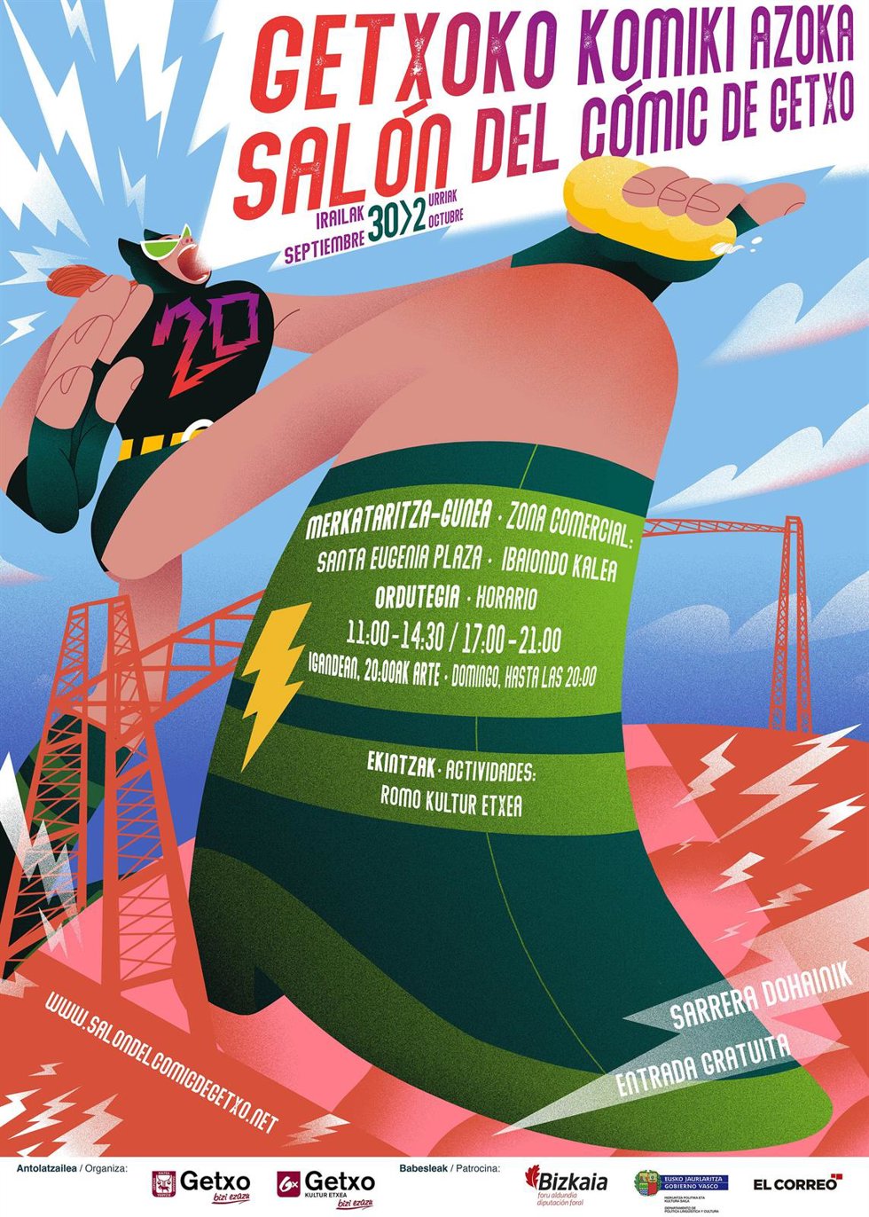 Cartel del Salón del Cómico de Getxo.