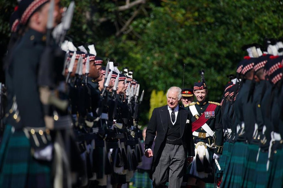 El rey Carlos II en la Ceremonia de las llaves