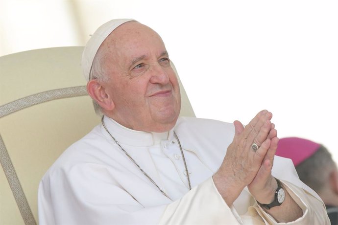 07 September 2022, Vatican, Vatican CIty: Pope Francis leads his Wednesday general audience at St. Peter's Square. Photo: Evandro Inetti/ZUMA Press Wire/dpa