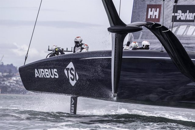 New York Yacht Club American Magic in action during training for 36th America's Cup in Auckland,  New Zealand. 17th August 2020. Credit/Provider: Will Ricketson for NYYC American Magic.