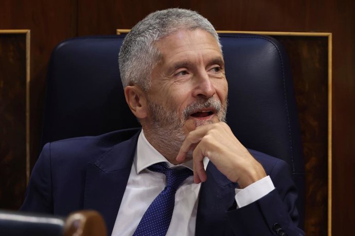 Archivo - El ministre de l'Interior, Fernando Grande-Marlaska