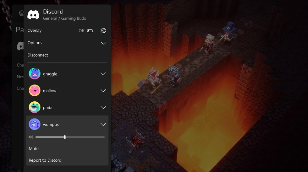 Imagen promocional de la integración de los chats de voz de Discord en las consolas Xbox.
