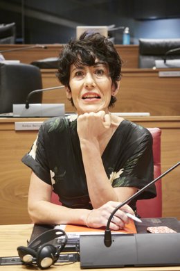 La consejera de Economía y Hacienda y portavoz del Gobierno de Navarra, Elma Saiz.