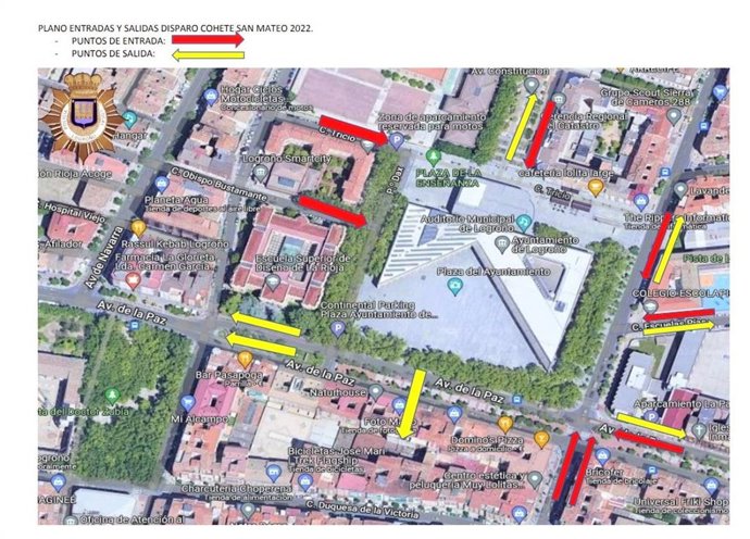 El acceso al cohete de San Mateo se hará por cuatro entradas, controladas por Policía Local y Nacional
