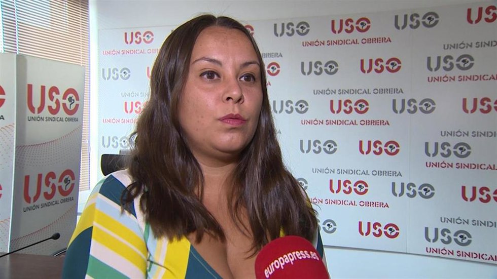 Archivo - La secretaria Confederal de Comunicación y Estudios Sindicales de la USO, Laura Estévez. 