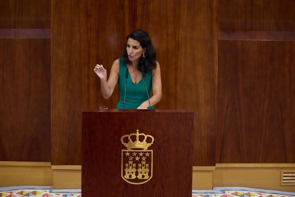 La portavoz de Vox en la Asamblea de Madrid, Rocío Monasterio