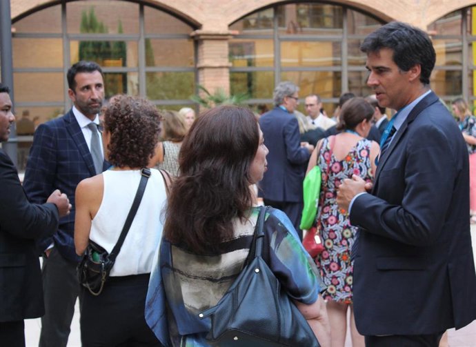 Imagen del encuentro entre las universidades CEU y sus socios en Barcelona