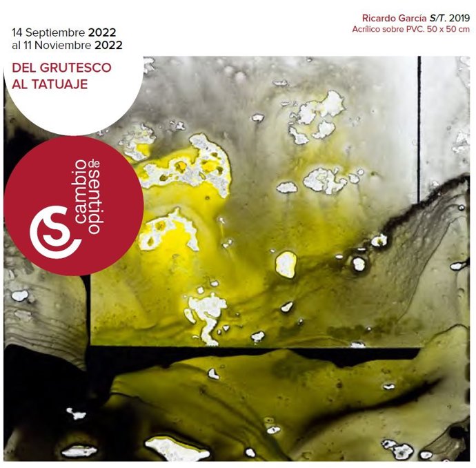 Cartel de la exposición de Ricardo García en la Fundación ONCE en Madrid