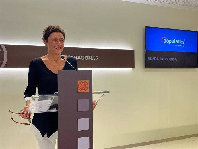La portavoz de Sanidad del PP Aragón, Ana Marín.