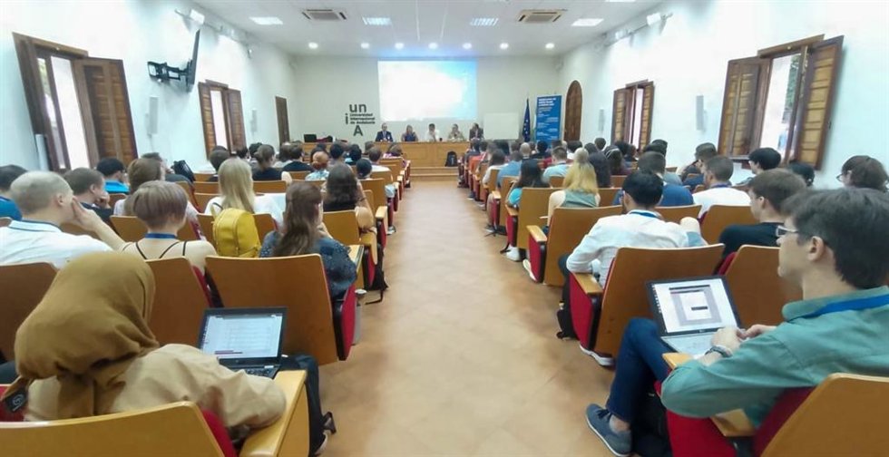 Inauguración de la Escuela de Física Nuclear en la sede de la UNIA en La Rábida (Huelva).