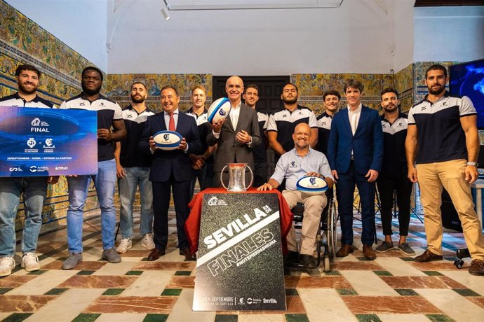 Presentación de la final de la Copa del Rey de Rugby, que enfrentará al Ciencias Enerside y al Silverstorm El Salvador coincidiendo con la celebración del 50 aniversario de la creación del club sevillano.