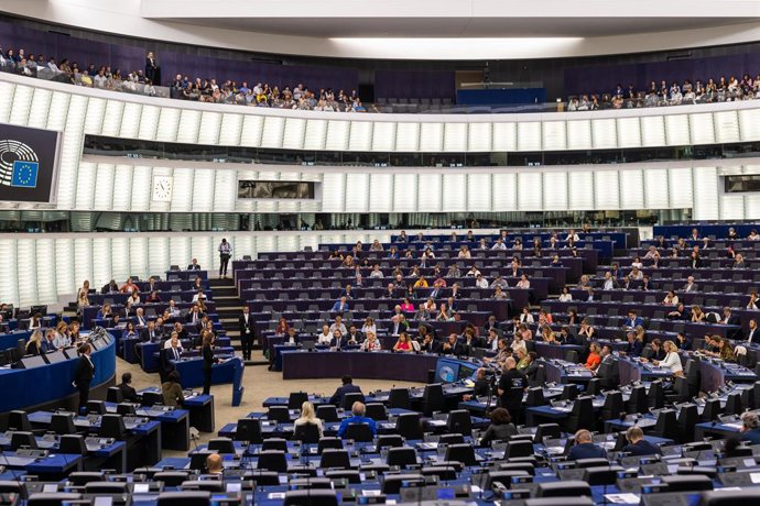 13 September 2022, France, Strasbourg: Sanna Marin, Prime Minister of Finland, speaks during a plenary session of European Parliament. Photo: Philipp von Ditfurth/dpa