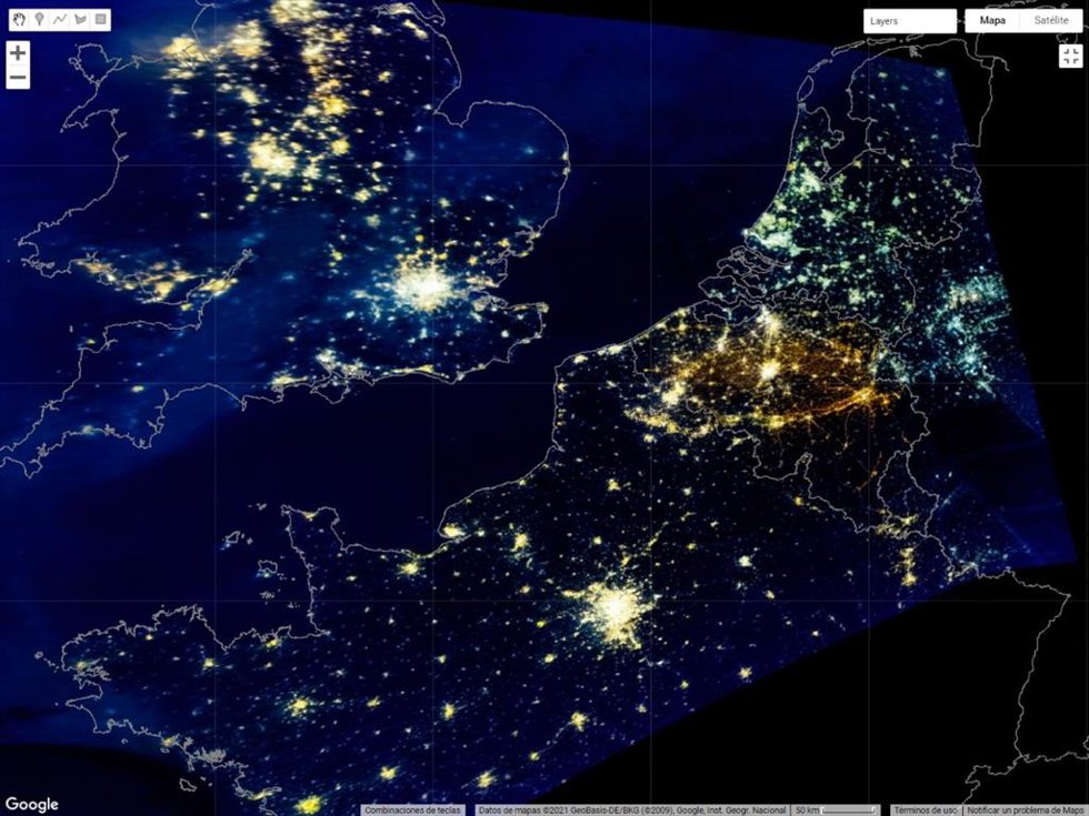 Iluminación De Bélgica, Países Bajos Y Alemania