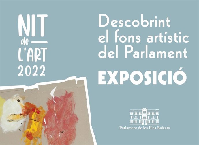 Cartel de la Nit de l'Art del Parlament balear.
