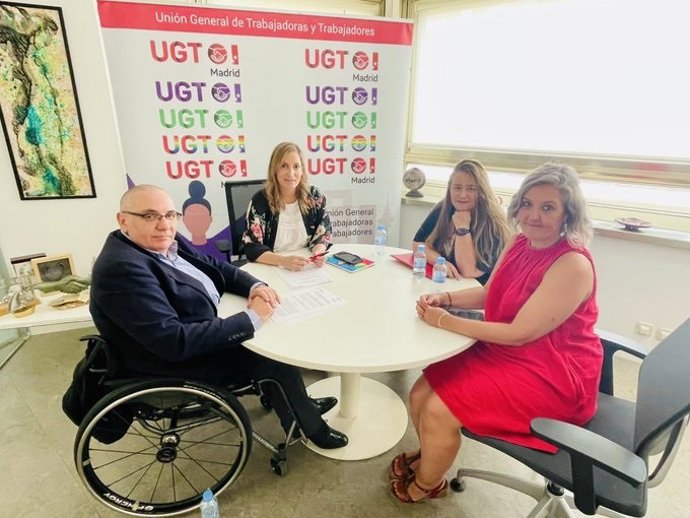 Reunión entre UGT y CERMI Comunidad de Madrid.