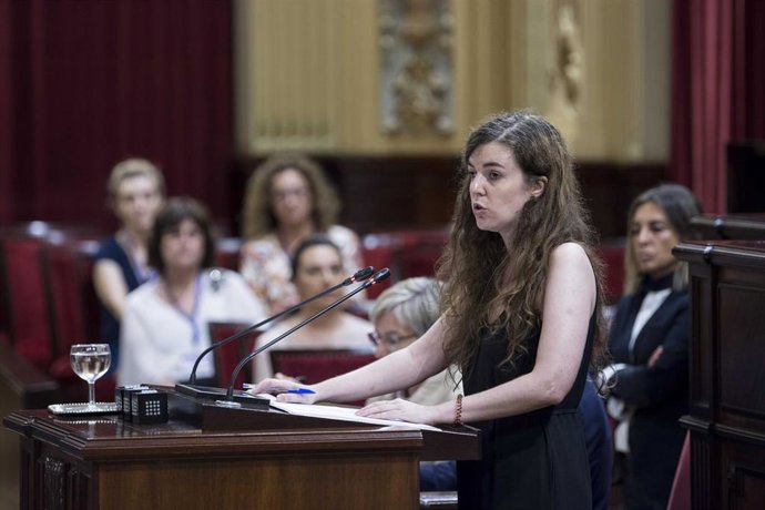 La portavoz adjunta de Unidas Podemos en el Parlament, Esperana Sans.