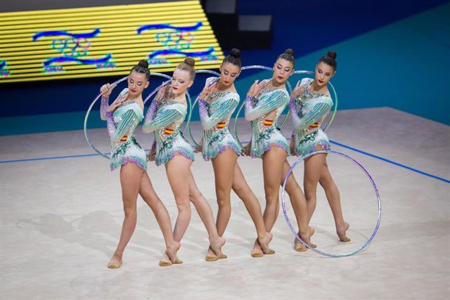 España acude al Mundial de Gimnasia Rítmica de Sofia con el equipo de conjunto.