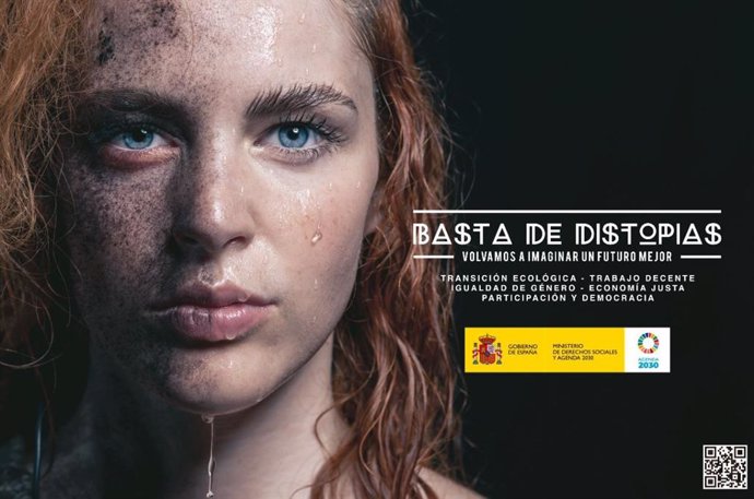 Cartel de la campaña 'Basta de distopías'.