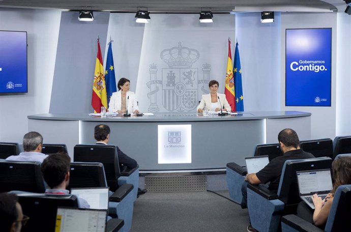 Reunión del Consejo de Ministros de la ministra de Justicia, Pilar Llop (i) y la ministra Portavoz y de Política Territorial, Isabel Rodríguez (d), en La Moncloa, a 13 de septiembre de 2022.