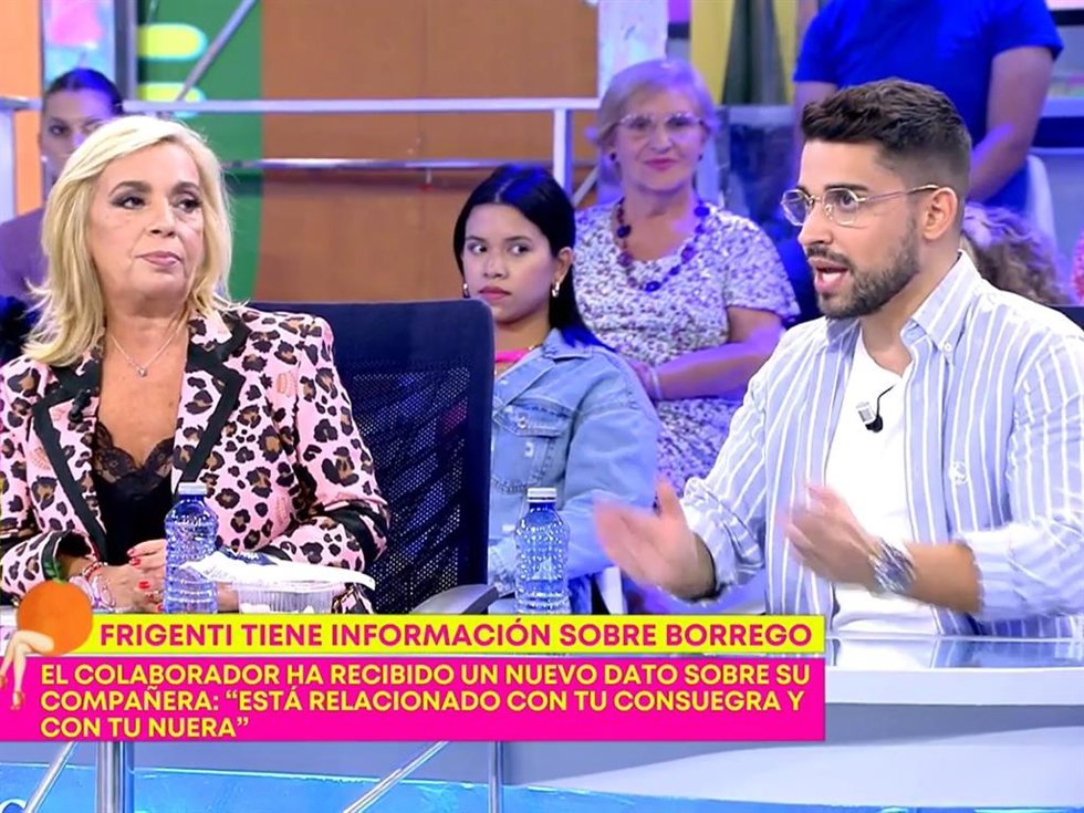 CARMEN BORREGO EN EL PLATÓ DE 'SÁLVAME DIARIO'