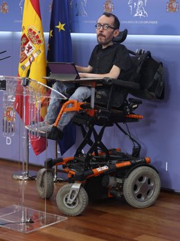 El portavoz de Unidas Podemos en el Congreso de los Diputados, Pablo Echenique