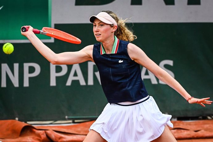 Archivo - La tenista española Cristina Bucsa durante un torneo