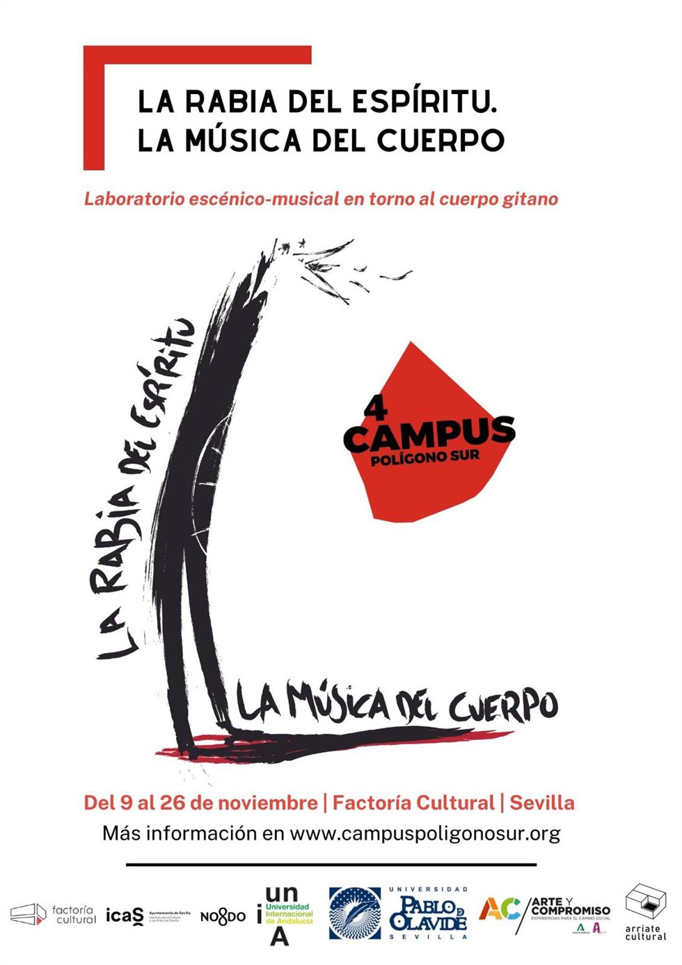 Cartel del Campus Polígono Sur de Factoría Cultural.