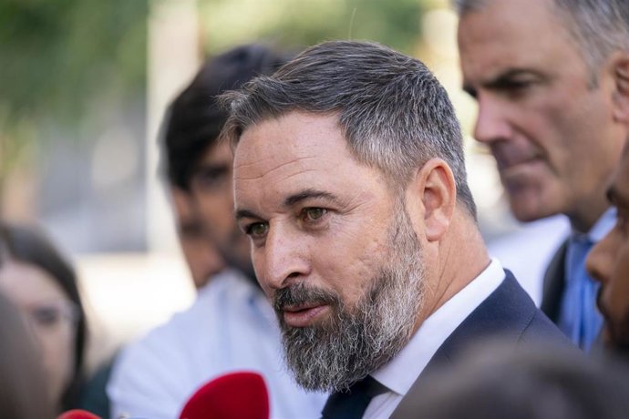 El presidente de Vox, Santiago Abascal